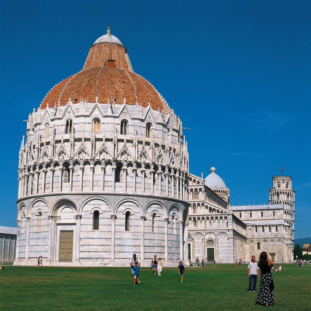 Place of the Marvel with Baptistery, Cathedral and Leaning Tower