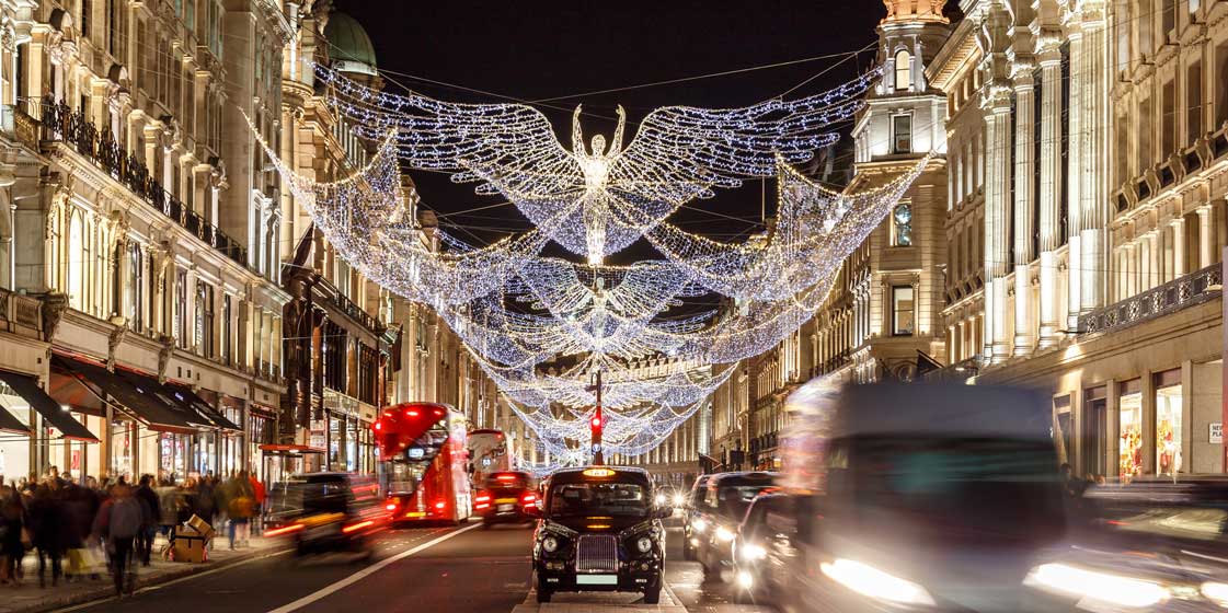 london, christmas shopping