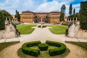 Blick vom wunderschönen Boboli Garten auf den Palazzo Pitti. 
