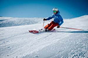 skifahrer, skipiste, schnee