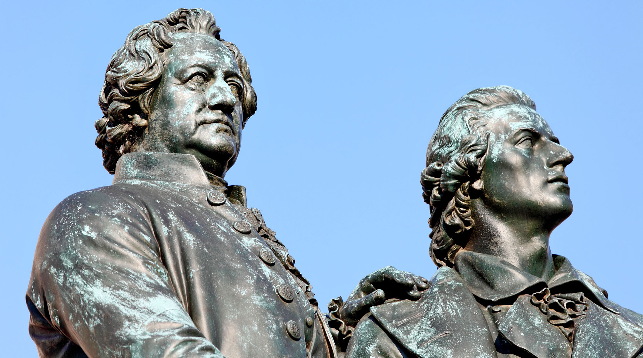 Statue von Goethe und Schiller