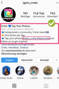 hashtag beispiel feature accounts